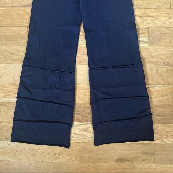 Matilda Jane Pants Finn Flare Tiered Hem Wide Leg Pull On Size Small Navy - Picture 4 of 5